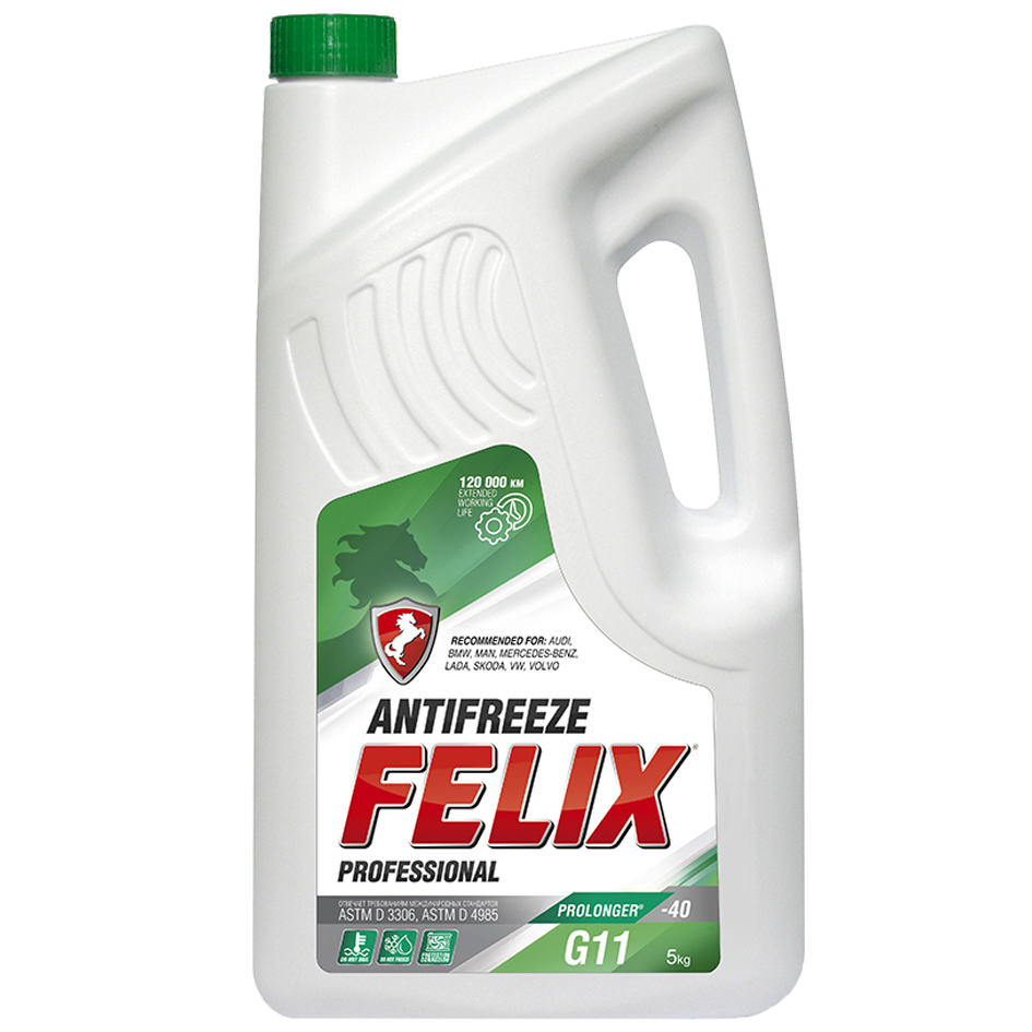 Антифриз FELIX -45 зеленый 10кг PROLONGER