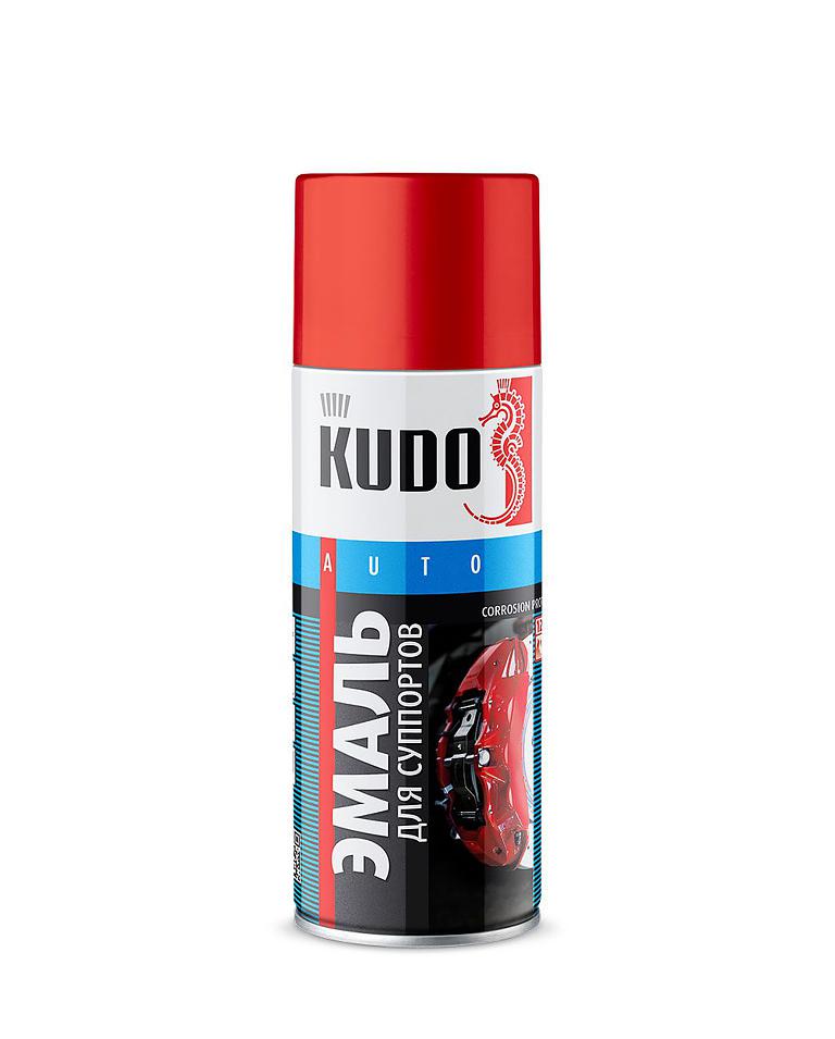 KUDO-5211 Эмаль для суппортов красная 520мл