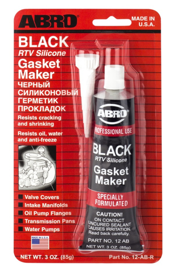 Герметик прокладок ABRO черный 85гр (УЦЕНКА)