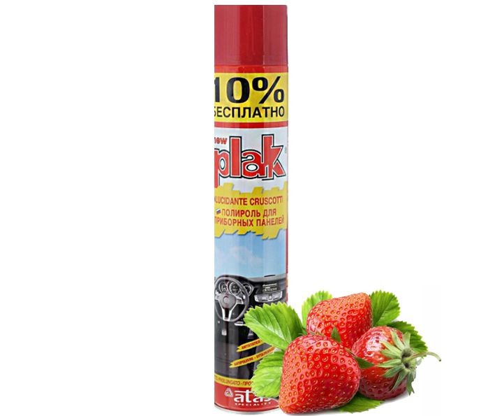 PLAK Полироль панели Клубника 200мл