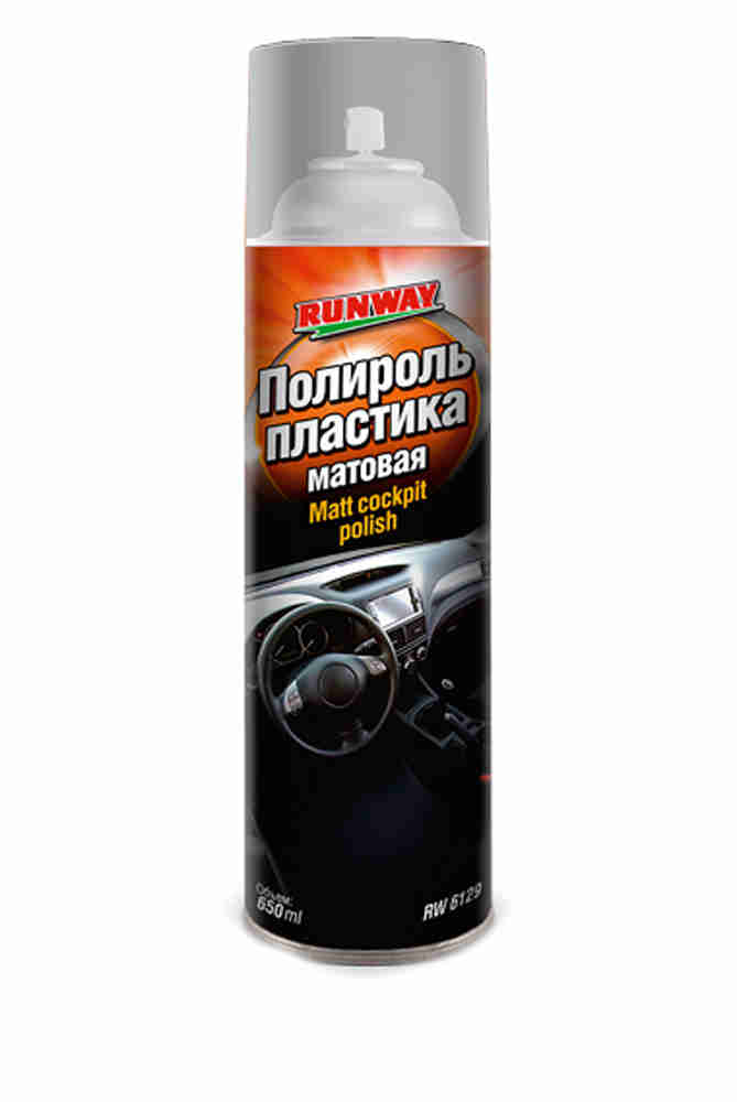 RW-6129 Полироль пластика матовая 650мл аэрозоль