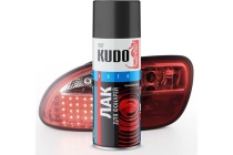KUDO-9021 Лак для тонировки фар черный 520мл