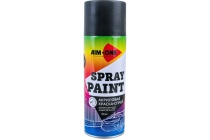 AIM-ONE краска черная матовая 450мл акриловая RAL-9005M