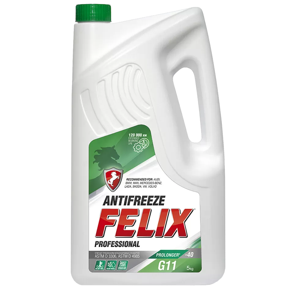 Антифриз FELIX -40 зеленый 10кг PROLONGER