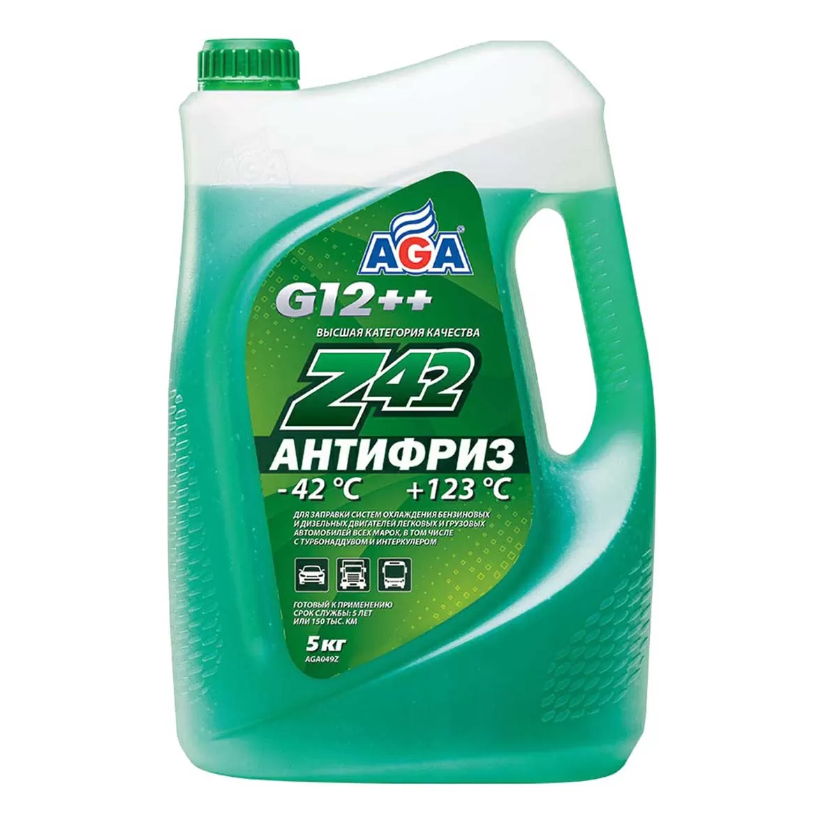 Антифриз -40 AGA зеленый 5кг -42