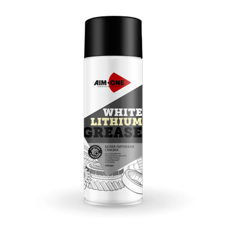 AIM-ONE Смазка литиевая белая 450мл аэрозоль WG-450