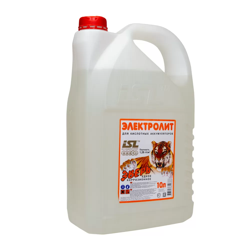 Электролит кислотный 1.28пл. 10л